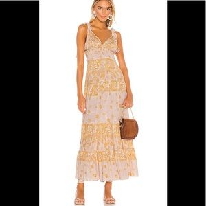 Free people tie shoulder maxi dress